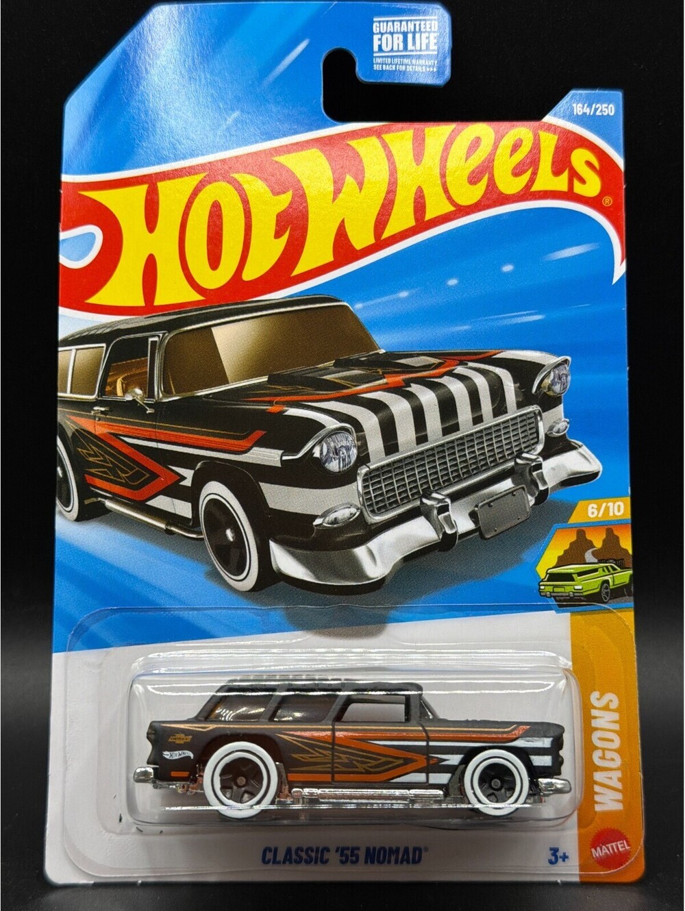 Hot Wheels 2026 Classic '55 Nomad Black 164/250 HW Wagons 6/10 Chevrolet JJK10